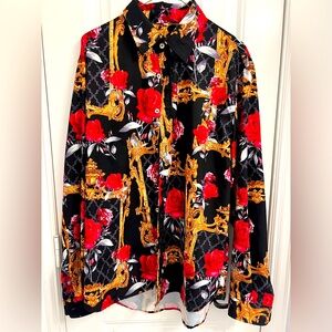 Men’s colorful button up shirt